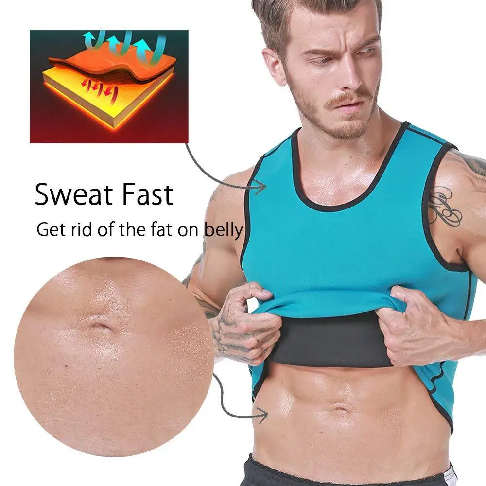 

Hot Shapers Men's Compression Slimming Shirts man neoprene Absorbs sweat Can be worn with workout wear or everyday body shapwear