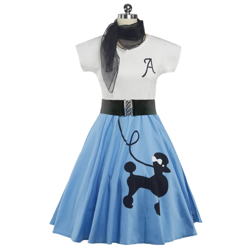 Hip Hop 50s Shop Girls Women Poodle Skirt Halloween Dance Costume