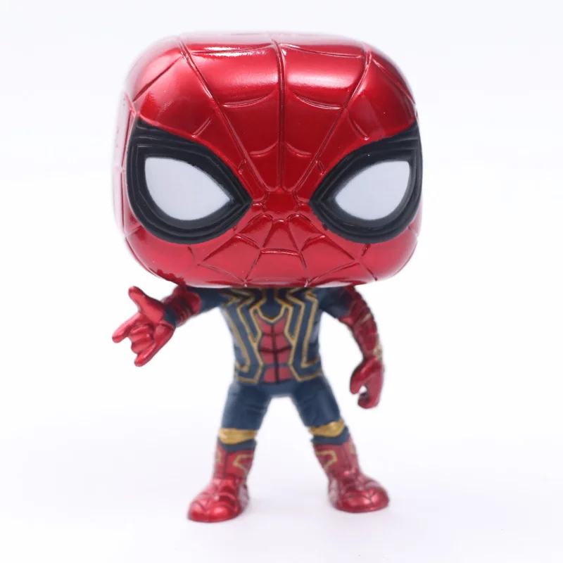 FUNKO POP Marvel Мстители 3-Infinite War Человек-паук Грут Железный человек-рейтеон фигурка Коллекционная модель игрушки для подарка