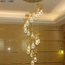 BOCHSBC Креативный дизайн хрустальные люстры для гостиной Проходная лестница светодиодный подвесной светильник Крытый Арт Деко освещение крепежные лампы