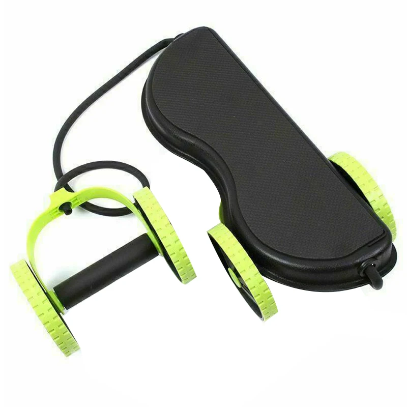 2019 Newly Fitness Wheels Roller Elastic Abdominal Muscle Resistance Pull Rope for Training Exercise Home FG66 | Спорт и развлечения