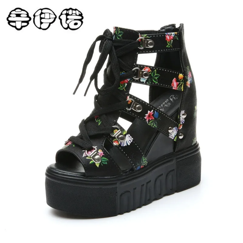 

2018 Women Sandals Sexy Summer New Fashion Platform Sandals Wedges Thick Bottom Casual Women Shoes High Heels Sandalias