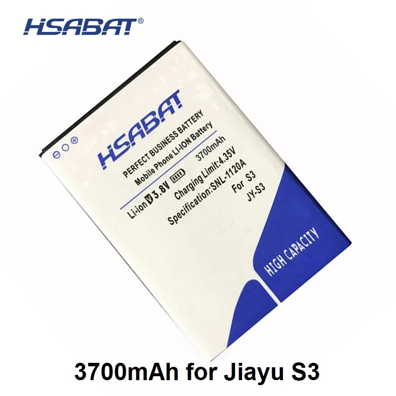 

HSABAT Free Shipping 100% Brand New 3700mAh High capacity JY S3 JY-S3 battery for Jiayu S3 Battery