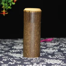 1 шт. натуральная бамбуковая коробка для чая Чайная канистра кухонные сосуды для хранения колонны Fahion бутылки комоды коробки для специй Чай Caddy ELC 108