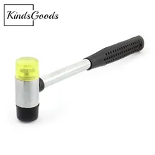 Эксклюзивный KindsGoods 1" Длина 40 мм молоток с тяжелой нескользящей стекловолоконной прочной двойной головкой резиновый молоток для кожи дерева