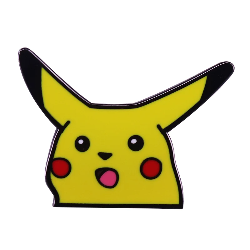Surprised Pikachu Lapel Pin Cute Pokemon Badge Kids Friends Gift Pop Cartoon Anime Decor Buy At The Price Of 2 85 In Aliexpress Com Imall Com