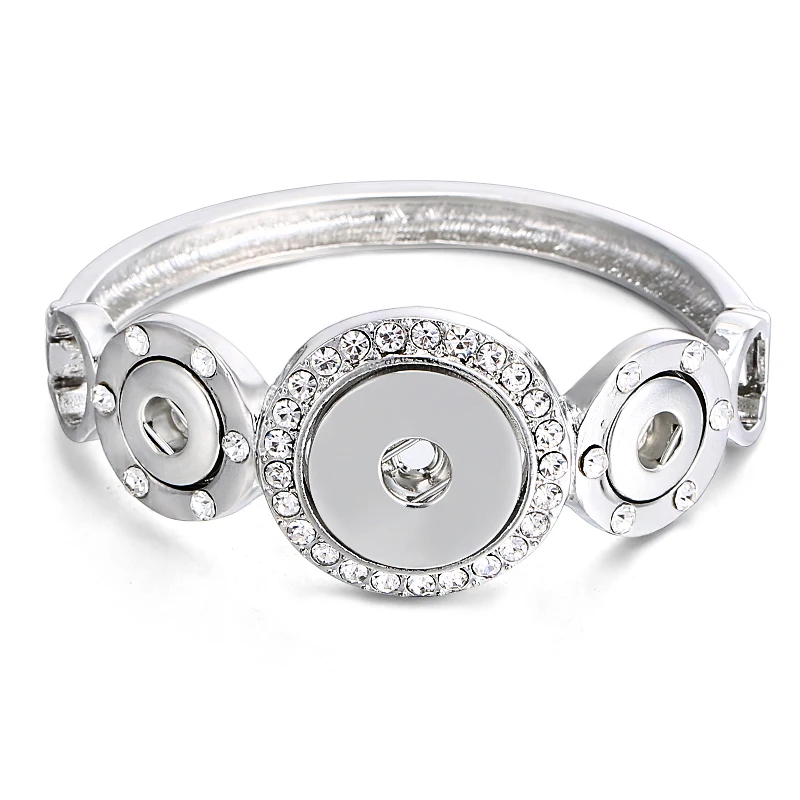 

Cuff Bangle Snap Bracelet fit 12mm/18mm Snap Buttons Top Quality