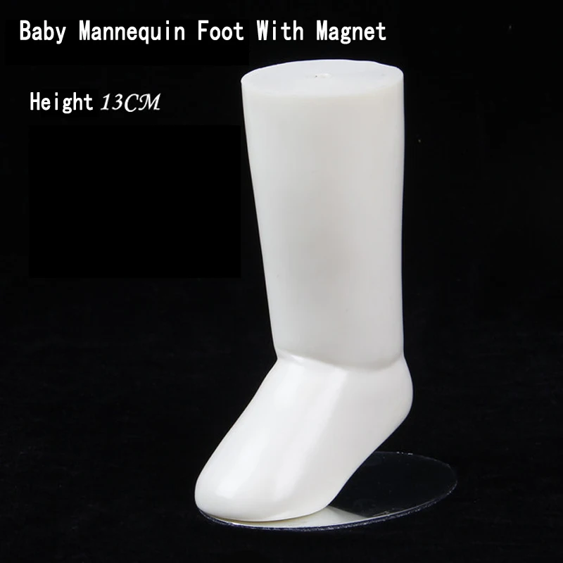 Infant Socks Display Magnetic Foot Form Plastic Mannequin Toe Magnet Base New-Born Baby Stockings Manikin Model Rack Show Foot (2)