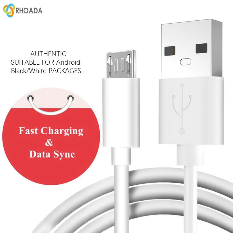Круглый Micro USB кабель для Xiaomi Redmi Note 2.4A быстрое устройство зарядки передачи данных