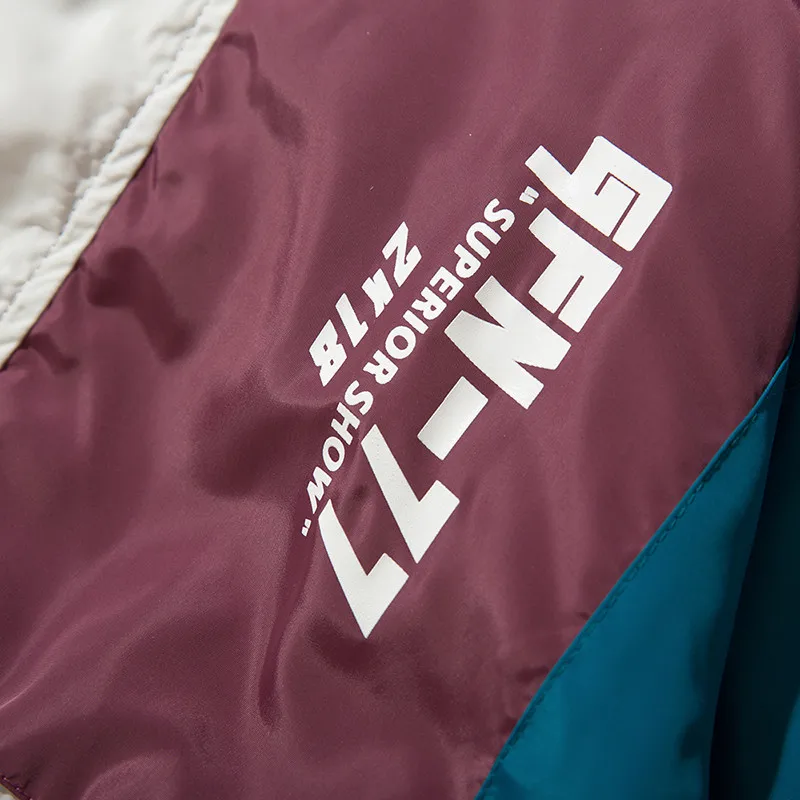 Color Block Jacket Windbreaker Hip Hop Mens Streetwear Jacket Coat Harajuku Vintage Casual Zip Track Jackets Fashion Autumn 2018 Color Block Jacket Windbreaker Hip Hop Mens Streetwear Jacket Coat Harajuku Vintage Casual Zip Track Jackets Fashion Autumn 2018