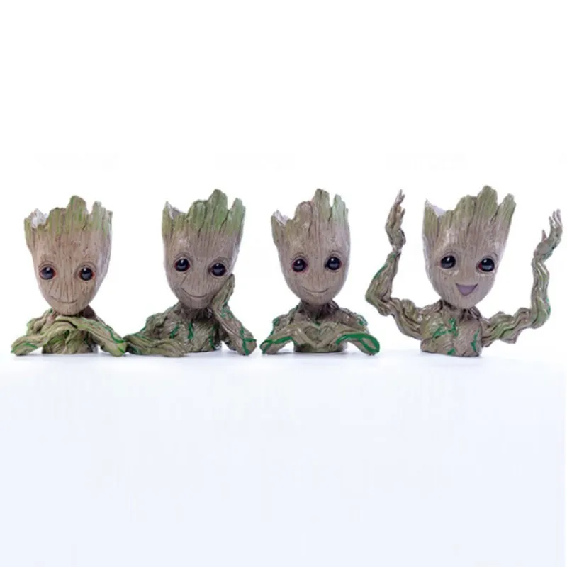 Горшечное растение украшение Groot кашпо горшок Galaxy Guardian Цветочная защита Q Версия Модель Дерево человек ребенок Groot украшение цветочный горшок - Цвет: 05