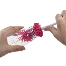 3 цвета Новая щетка для детской бутылочки Пищевая силиконовая щетина с длинной ручкой щетка для чистки