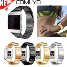 Ремешок для часов Fitbit Ionic ремешок для часов из нержавеющей стали металлический ремешок уникальный процесс полировки Бизнес Замена Браслет