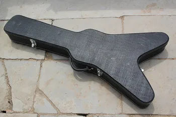 

Guitar Hard Case in Black for Flying V Shape Electric Guiatr ***Not Sold Separately
