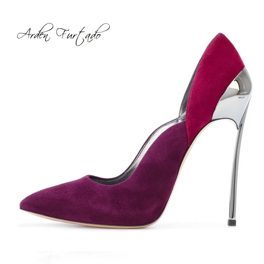 Модные туфли лодочки на высоком каблуке с металлическим каблуком|metal heels|pumps high