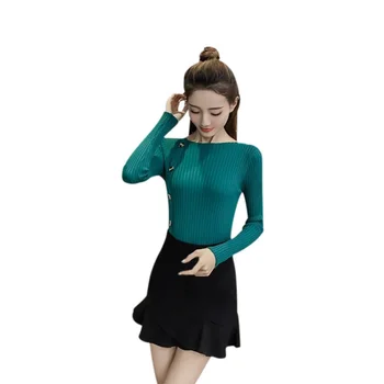 

ROPALIA Women Autumn All-match Casual Pullover Sweater Long Sleeve Autumn Knitting Tops