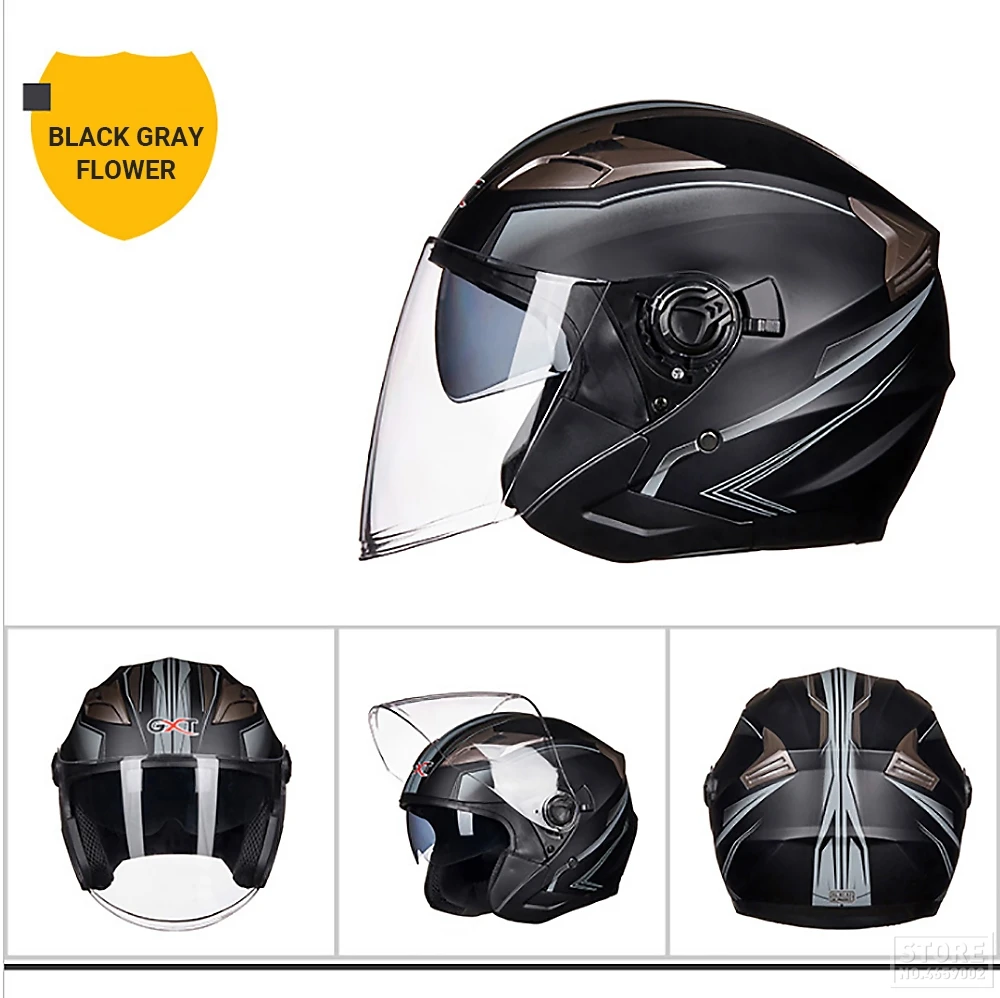 NENKI мотоциклетный шлем для мужчин с двойным объективом скутер мото шлем для мотокросса электрический велосипедный шлем Летний скутер мотоциклетный шлем