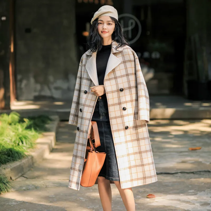 

Spring Autumn Feminine Coat Women Clothes 2019 Wool Coat Female Jacket Korean Elegant Overcoat Outwear Casaco Feminino ZT2261
