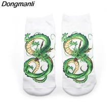 P3804 1 пара Дракон Бальные чулки невидимые низкие носки до щиколотки Летние повседневные пропускающие воздух короткие носки унисекс