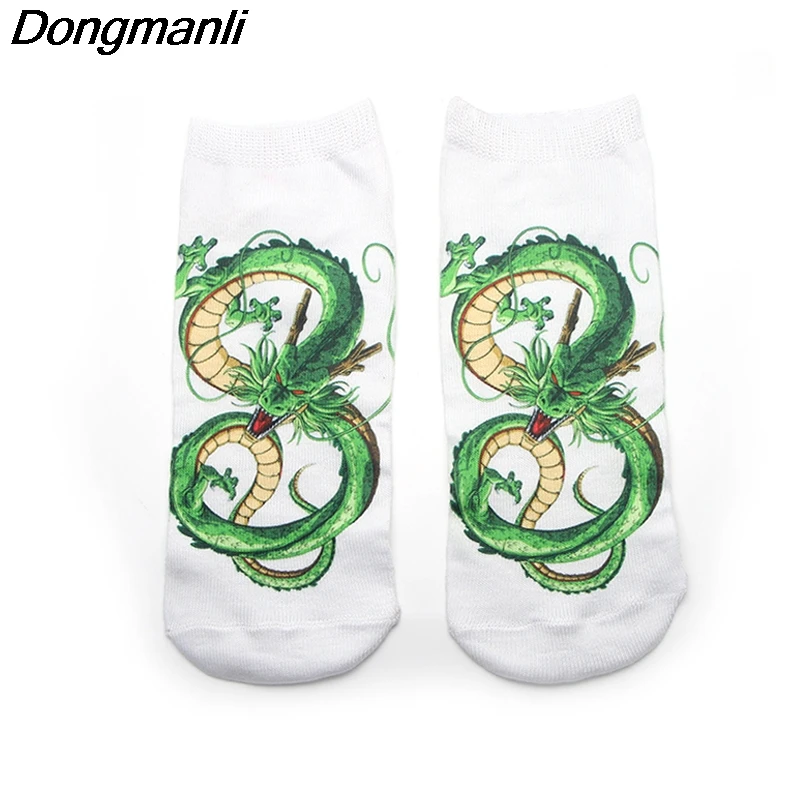 

P3804 1 Pair Dragon Ball Socks Invisible Low Cut Ankle Sock Summer Casual Breathable Short Socks Unisex