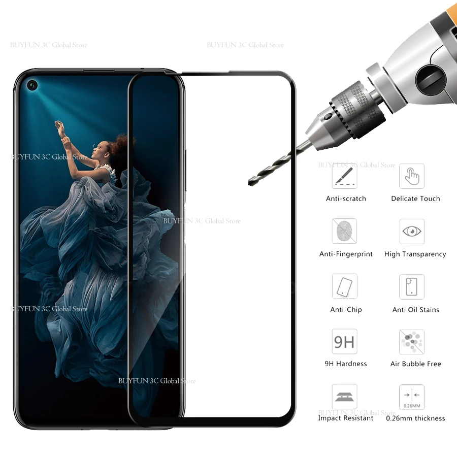 Защитное стекло для Honor 20 закаленное Huawei YAL L21 L41 Защитная пленка экрана 9H|Защитные