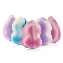 Elecool 4 в 1 Макияж инструмент для красоты влажное и сухое использование красочные слоеные капли воды форма тыквы для женщин Макияж капли воды губка-тыква