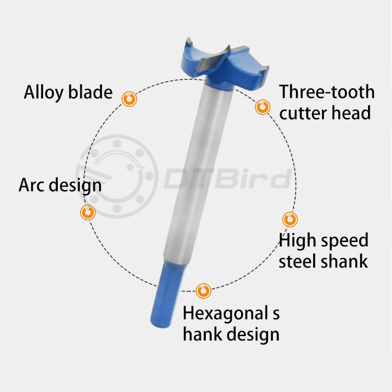 1p 16-35 мм, Удлиненные сверла Forstner, набор сверл для дерева, кольцевая пила, деревообрабатывающий нож, Деревянный Резак для шарнира, оконный замок из сплава