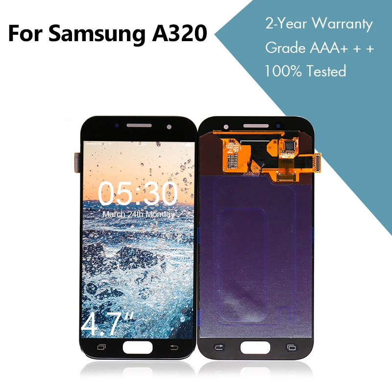 10 шт. Оригинальный ЖК дисплей для samsung Galaxy A3 2017 A320 с сенсорным экраном дигитайзер