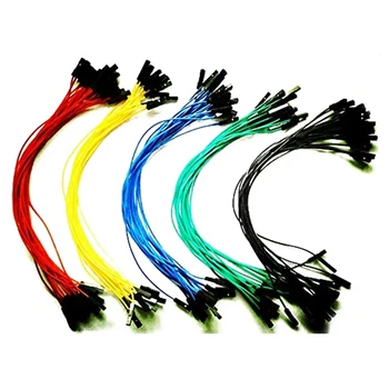 

100pcs 1p to 1p female to female jumper wire Dupont cable 20cm