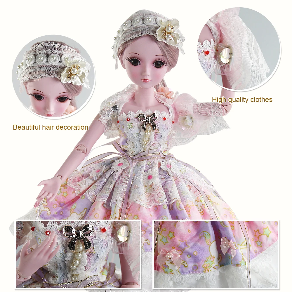 UCanaan/23 6 ''BJD кукла 19 суставов с одеждой наряд обувь парик Макияж для подарок