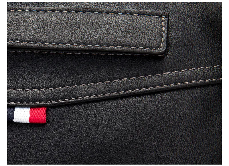 Couro Preto Sacos de Ombro Adolescentes DSLQ9959