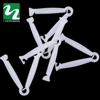 

30pcs Disposable Umbilical Cord Clamps Whelping Kits Welping Box Puppy Kittens Pig Water Sheeep Rabbit Pig Farm Equipment