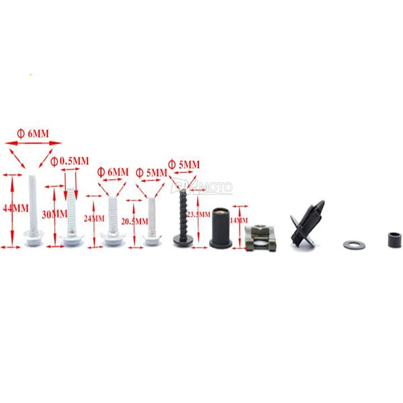 Универсальные аксессуары для мотоциклов обтекатель болты винт комплект для honda CB 599 919 400 CB600 DUCATI Multistrada 1200