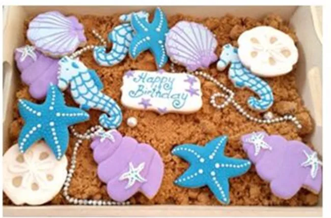 sea living creatures cookie cutter 