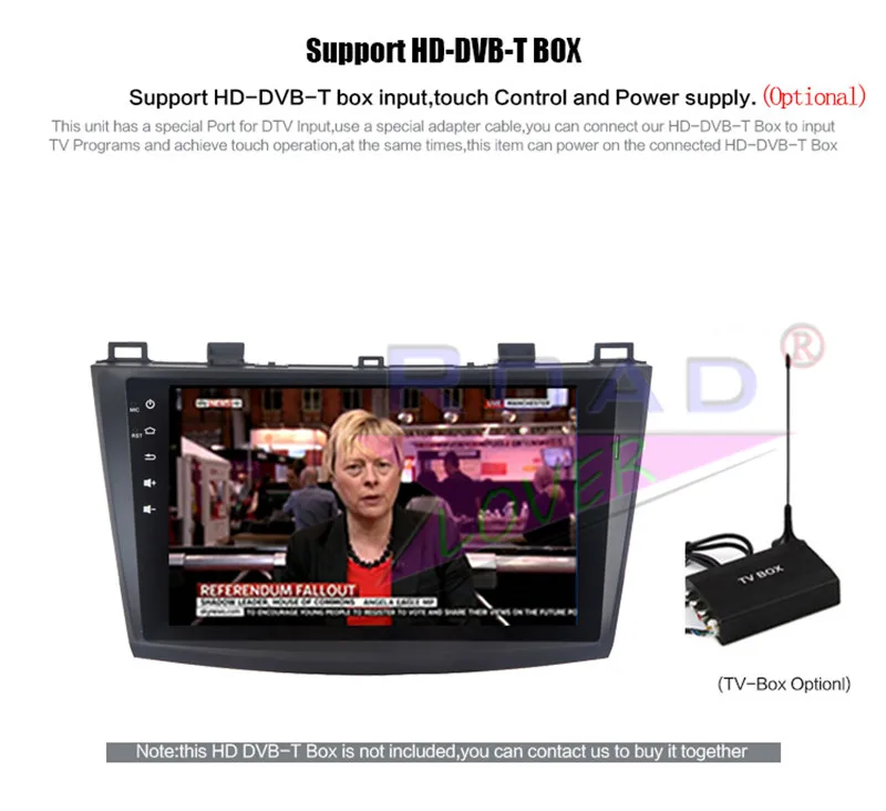 android 6.0 tv box For Mazda 3 star cheng 2016