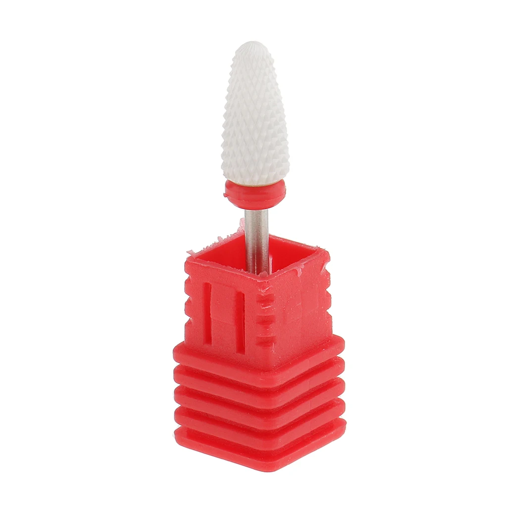 Nail Art Polishing Grinding Head Ceramic Electric Drill Bit Corn Medium Mounted Grinding Stone Head Electric Manicure Cutter