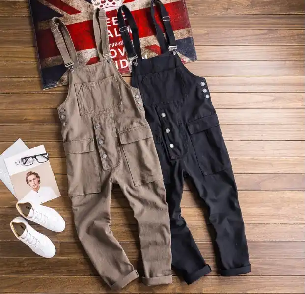 cotton jogger jumpsuit