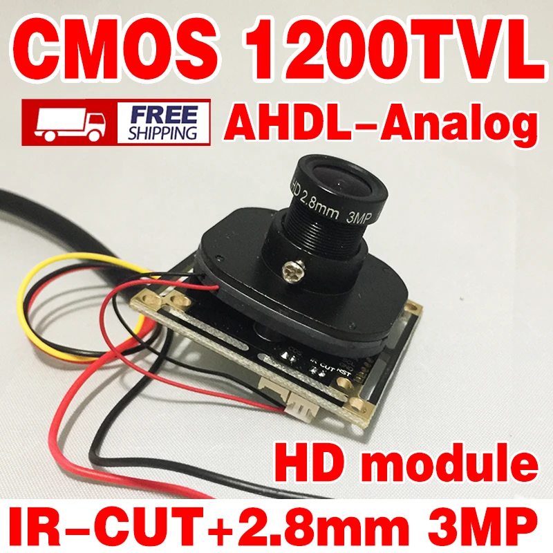 HD 1200TVL Цвет 1/4CMOS аналоговый 960P cvbs готовой монитор чип модуль 2,8 мм 3.0mp набор фильтров для объектива камеры готовой платы чип модуль