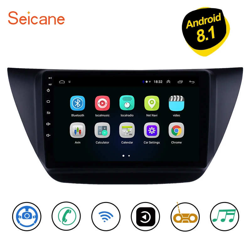 

Seicane Android 8.1 9" Car Radio GPS Navi Multimedia Player For Mitsubishi lancer ix 2006-2008 2009 2010 2Din Head unit Stereo