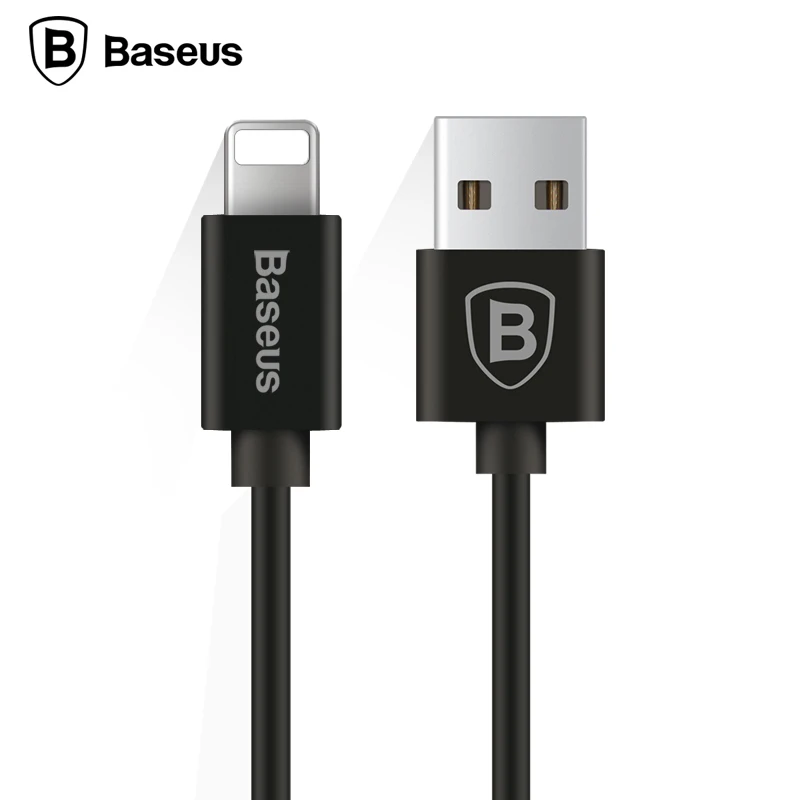 Гибкий эластичный 8-контактный USB 2,0 кабель Baseus для синхронизации данных и зарядки для iPhone 6 6S Plus 7 5S SE iPad IOS9.3