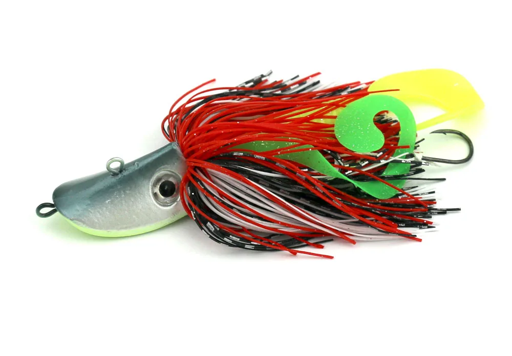 2 шт. 80 г большое преимущество голову джиги 3d eyes buzzbaits рыболовные приманки мягкие