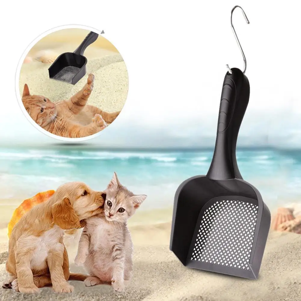 

Pet Cat Litter Hollow Shovel Plastic Sand Scoop Waste Scooper Cleaning Tool