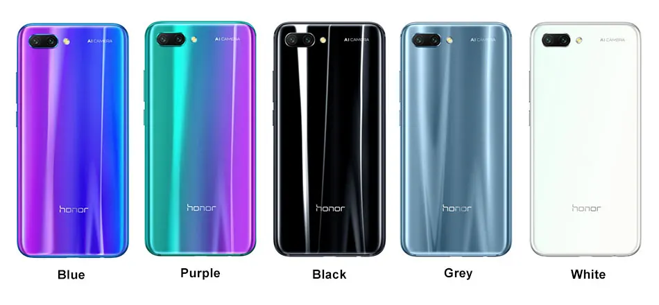 Совершенно мобильный телефон Honor 10 Kirin 970 5,8" 2280x1080 6 ГБ ОЗУ 64 Гб 128 Гб ПЗУ 3400 мАч 24 Мп Android 4G LTE NFC телефон