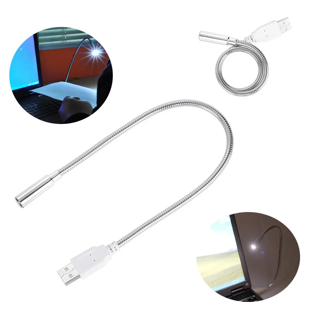 

New Mini Portable USB Light Computer Reading Lamp Flexible Desktop Eyes-protecting Keyboard Night Light Laptop Accessories
