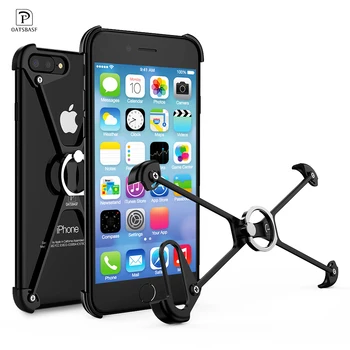 

Luxury Metal Protection Case For IPhone 7 7Plus Case lite Personality Shell for Iphone 8 8plus case Slim Metal Bumper cover