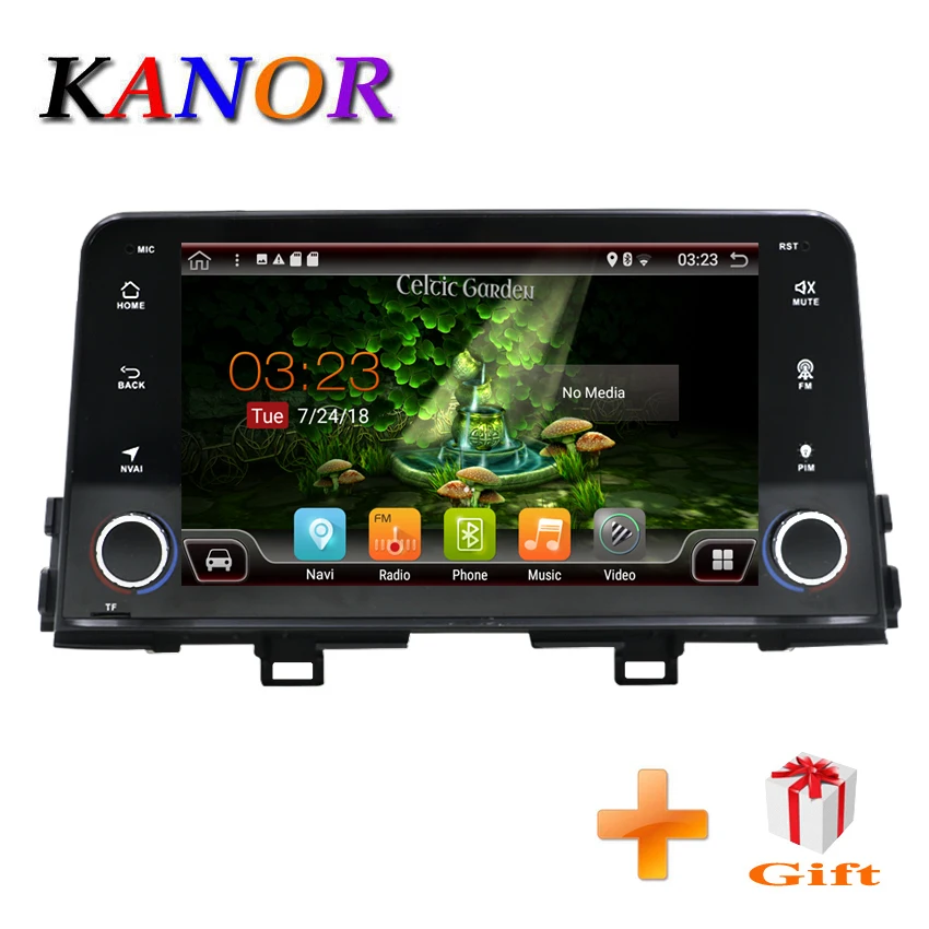 

KANOR 1 din Android 7.1 Quad core Car Radio GPS Navigation for Kia Picanto Morning 2017 Stereo 2G RAM WIFI Bluetooth 2G RAM