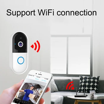 

Wireless Smart Video Doorbell WiFi Intercom Doorbell Camera APP Control Bell HY Sale