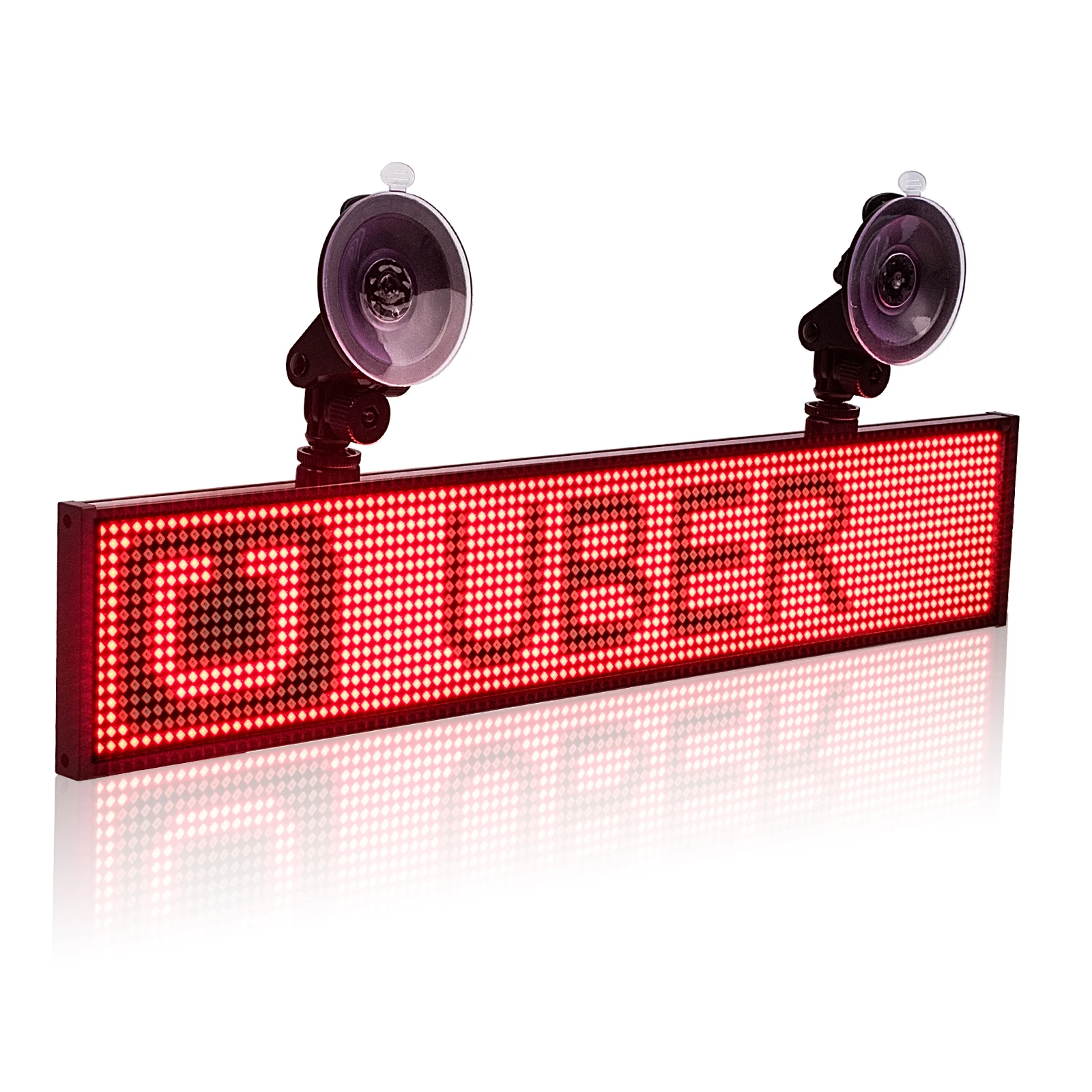 P5mm 5V Wif Indoor LED Signs panel12v Car Scrolling Ad Message board Red SMD display screen Support iOS phone input +2 sucker