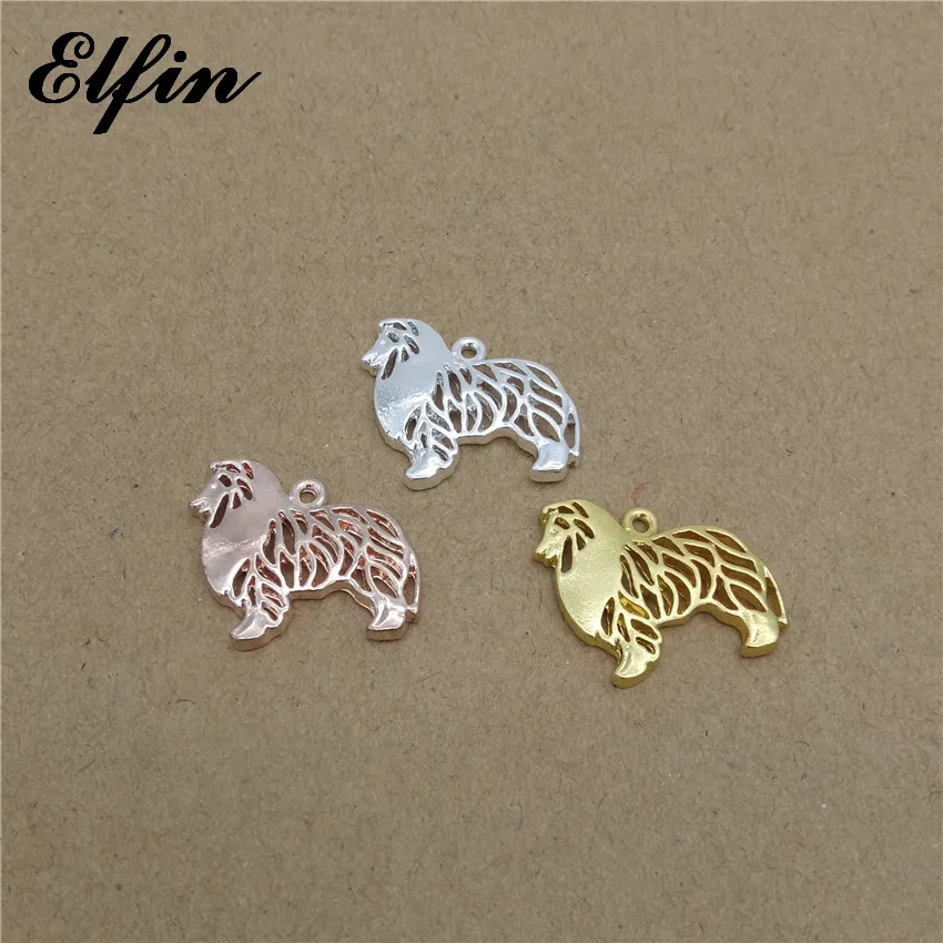 

Elfin Wholesale Standing Rough Collie Pendants