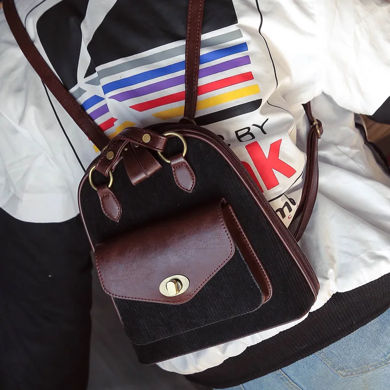 Kpop 2016 New Belts Hot Leatherd Strlre Backpack Female Novelty Women Girl Middle School Students Bag